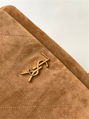 Y.S.L JAMIE 4.3 SMALL BAG IN SUEDE Brown Color Gold Tone Metal