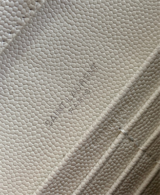 Y.S.L CLASSIC CASSANDRA CHAIN WALLET IN GRAIN DEPOUDRE LEATHER White Color Silver Tone Metal