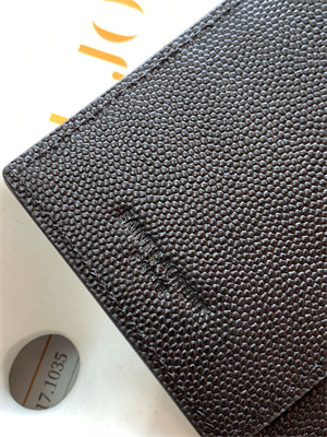 Y.S.L CONTINENTAL WALLET IN GRAIN DE POUDRE LEATHER Black Color