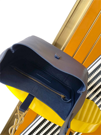 y.s.l le 5 a 7 S*pple small hobo bag in navy leather