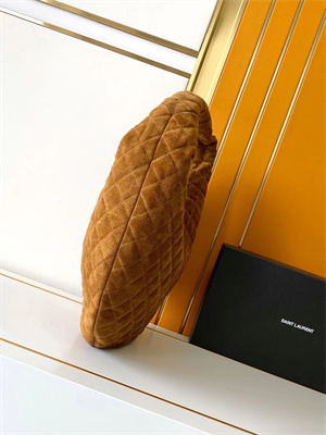 Y*L icare hobo in quilted suede cognac