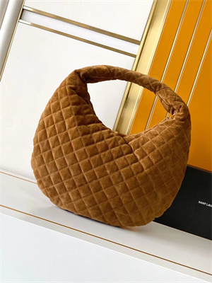 Y*L icare hobo in quilted suede cognac