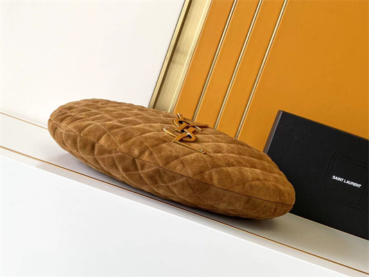 Y*L icare hobo in quilted suede cognac