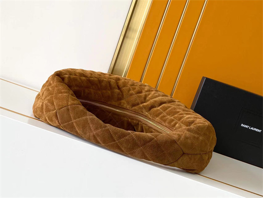 Y*L icare hobo in quilted suede cognac