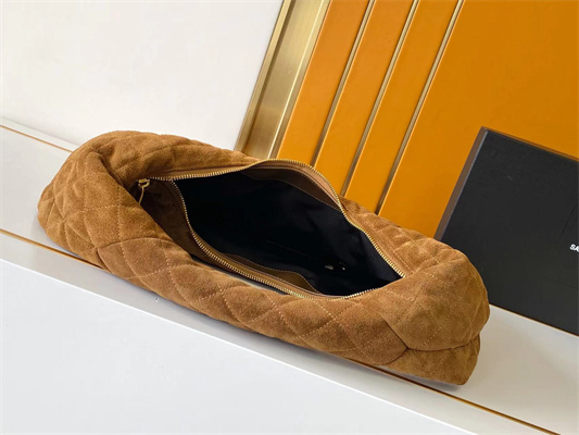 Y*L icare hobo in quilted suede cognac