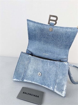 Women’s Hourglass Small Handbag In Denim Blue