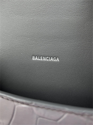 Women’s Hourglass XS Handbag Crocodile Embossed In Gradient Grey-Silver