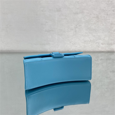 Women’s Hourglass XS Handbag Shiny Box Calfskin In Blue