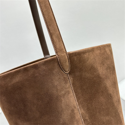 T*e R0w park n/s large tote bag dk brown suede