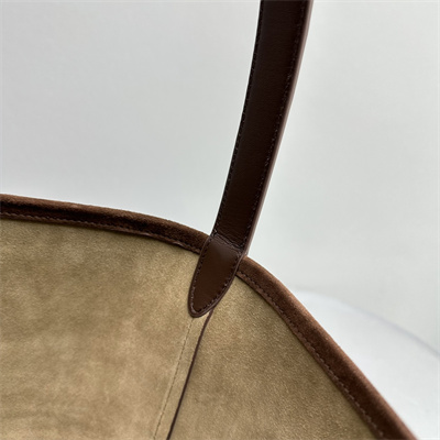 T*e R0w park n/s large tote bag dk brown suede