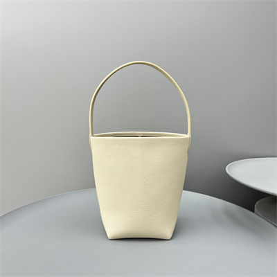 T*e R0w park n/s small tote bag grained calfskin white color