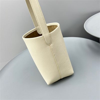 T*e R0w park n/s small tote bag grained calfskin white color
