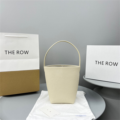 T*e R0w park n/s small tote bag grained calfskin white color