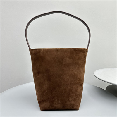 T*e R0w park n/s medium tote bag dk brown suede