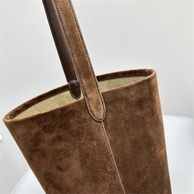 T*e R0w park n/s medium tote bag dk brown suede