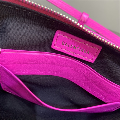 Women’s Le Cagole Mini Bag With Chain In Arena Lambskin Fuchsia Color