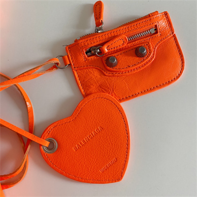 Women’s Le Cagole Small Shoulder Bag In Arena Lambskin Orange Color