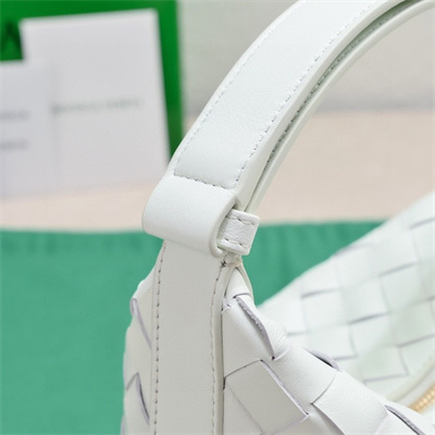 BV Mini Wallace Shoulder Bag In Soft Calfskin Leather Glacier Color