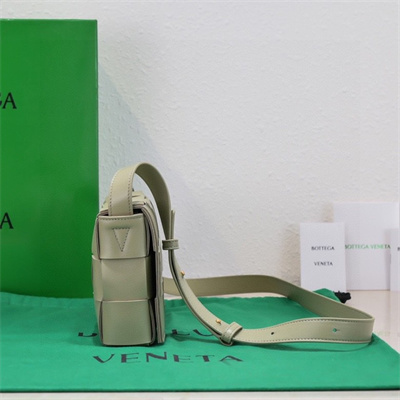 BV Cassette Cross Body Bag In Lambskin Travertine Color