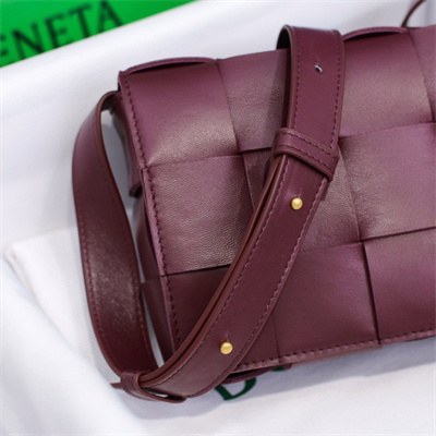 BV Cassette Cross Body Bag In Lambskin Barolo Color