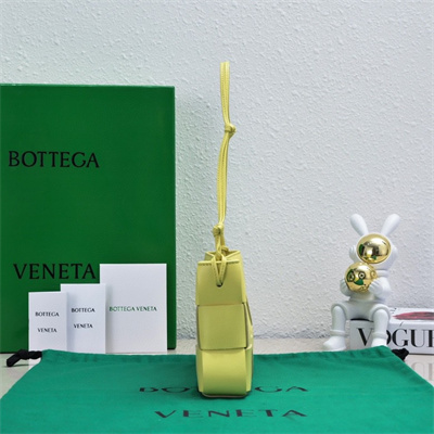 BV Cassette Pouch With Strap In Calfskin Sherbert Color