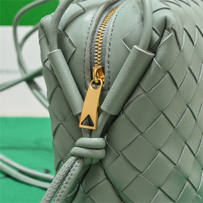 BV Small Loop Camera Bag In Lambskin Leather New Sauge Color