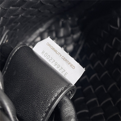 BV Mini Cobble Shoulder Bag In Lambskin Leather Black Color