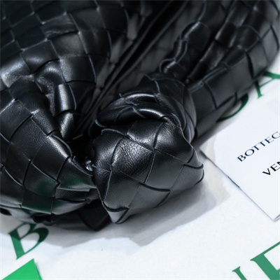 BV Mini Jodie In Lambskin Leather Black-Gold Color