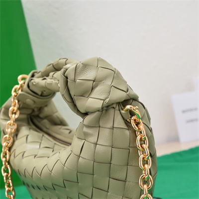 BV Mini Jodie With Chain In Lambskin Leather Travertine Color