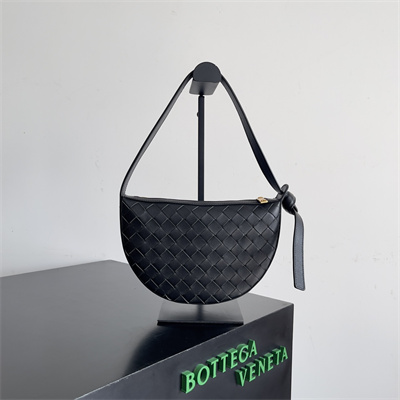 BV Mini Sunrise Shoulder Bag In Lambskin Black Color