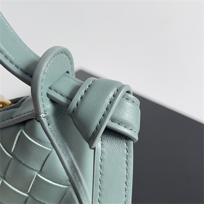 BV Mini Sunrise Shoulder Bag In Lambskin Aloe Color