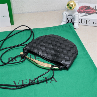 BV Mini Sardine Cross Body Bag In Lambskin Black Color