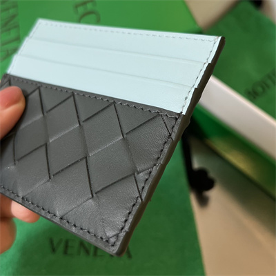 BV Card holder In Calfskin Leather Inkwell/Blue