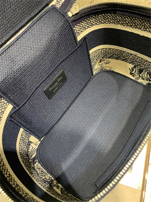 CD TRAVEL VANITY CASE Toile de Jouy Embroidery Blue