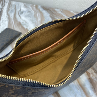 Ce**e ava bag in triomphe canvas and calfskin tan