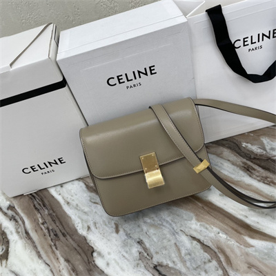 Ce**e teen classic box bag in pebble box calfskin leather