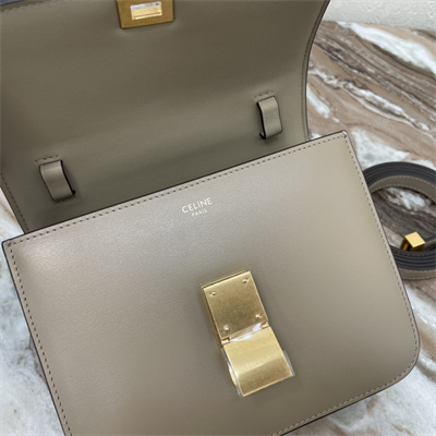 Ce**e teen classic box bag in pebble box calfskin leather