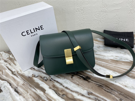 Ce**e teen classic box bag in amazone box calfskin leather