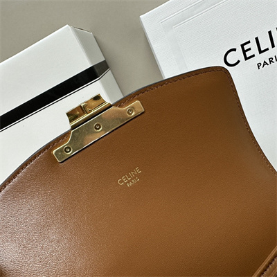 Ce**e classique triomphe bag in triomphe canvas and calfskin white