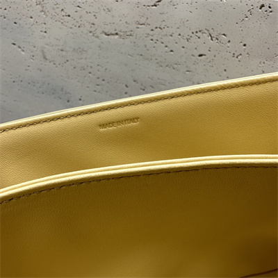 Ce**e classique triomphe bag in shiny calfskin pollen color