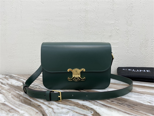 Ce**e classique triomphe bag in shiny calfskin amazone color