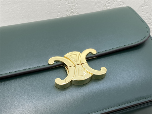 Ce**e classique triomphe bag in shiny calfskin amazone color