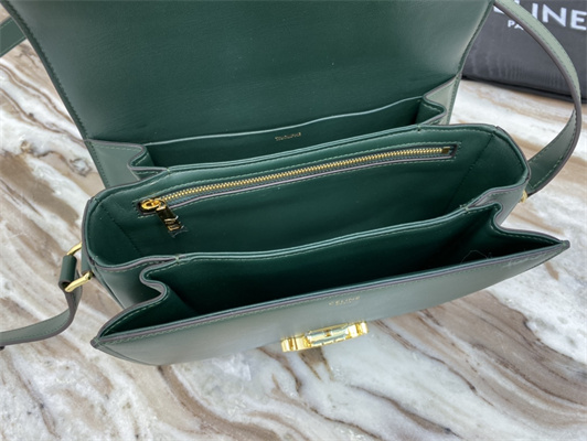 Ce**e classique triomphe bag in shiny calfskin amazone color