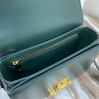 Ce**e teen triomphe bag in shiny calfskin amazone color