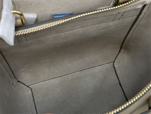 Ce**e nano belt bag in light taupe grained calfskin