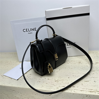 Ce**e mini 16 bag in satined calfskin black