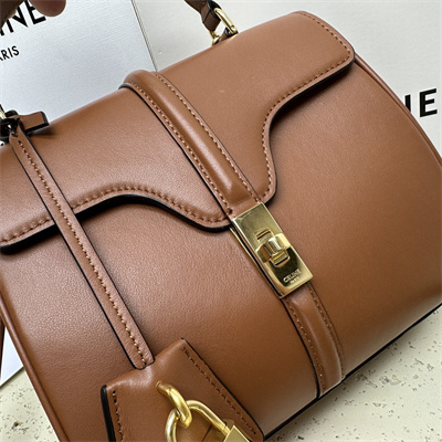 Ce**e mini 16 bag in satined calfskin tan