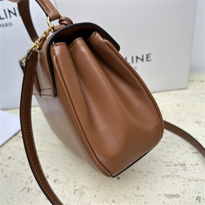 Ce**e mini 16 bag in satined calfskin tan