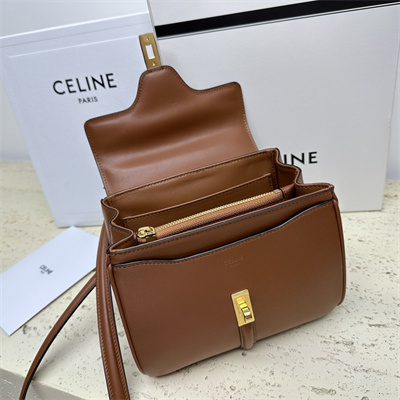 Ce**e mini 16 bag in satined calfskin tan