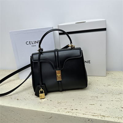 Ce**e small 16 bag in satined calfskin black